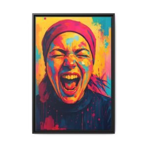 Canvas Print "Color Scream", Framed Art Print